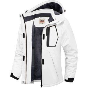 Women's Pink  Waterproof Ski Jacket Warm Winter Coats Windproof with Hood